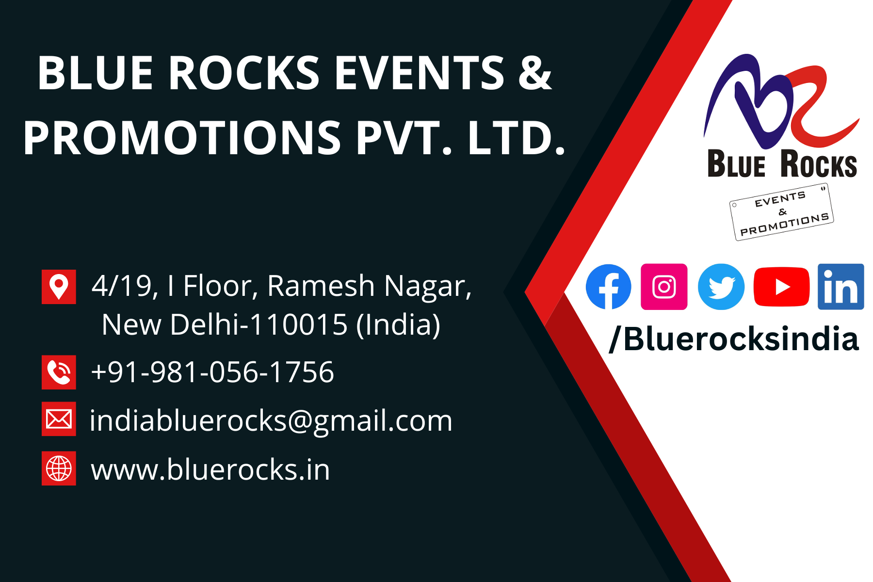 Blue Rocks Events & Promotions Pvt. Ltd.